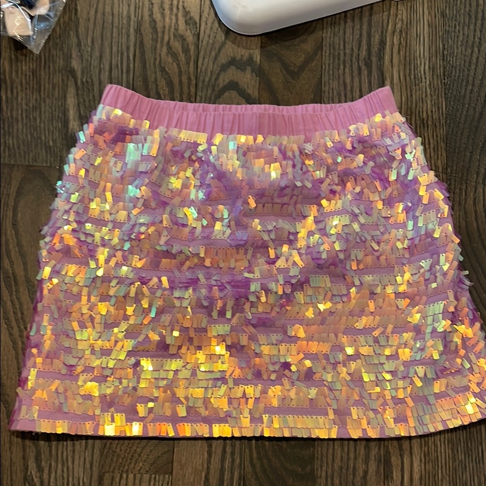 Crewcuts Pink Sequin Skirt